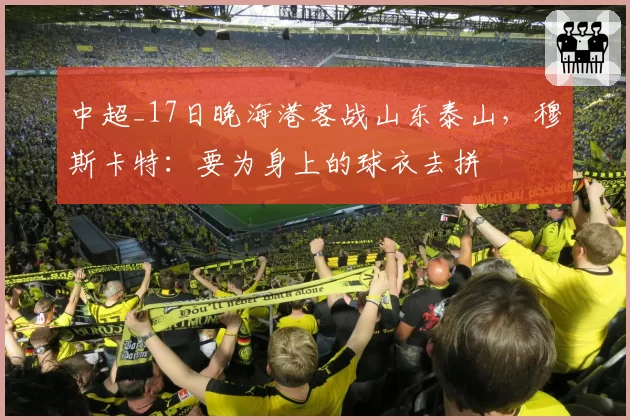 中超_17日晚海港客战山东泰山，穆斯卡特：要为身上的球衣去拼